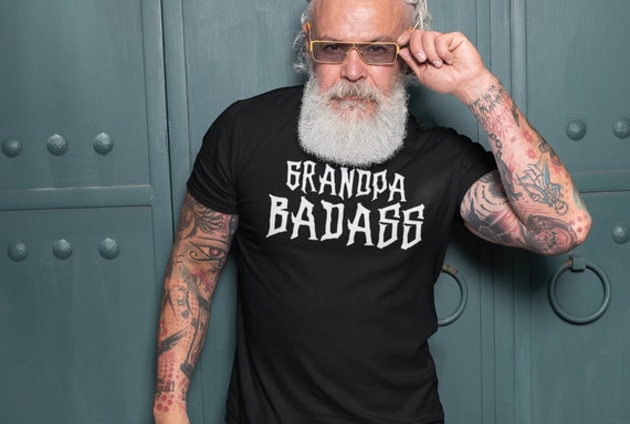 Grandpa Badass tshirt, gift for grandpa, tough guy grandpa gift, first time grandpa gift,  gift for Granpda