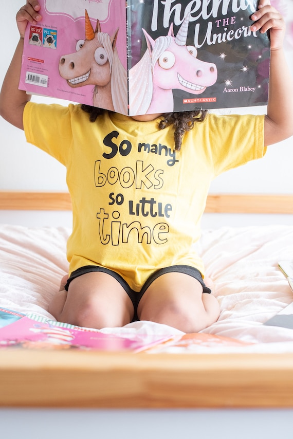 So Many Books So Little Time Toddler Tee, Reading Books t-shirt for Toddlers