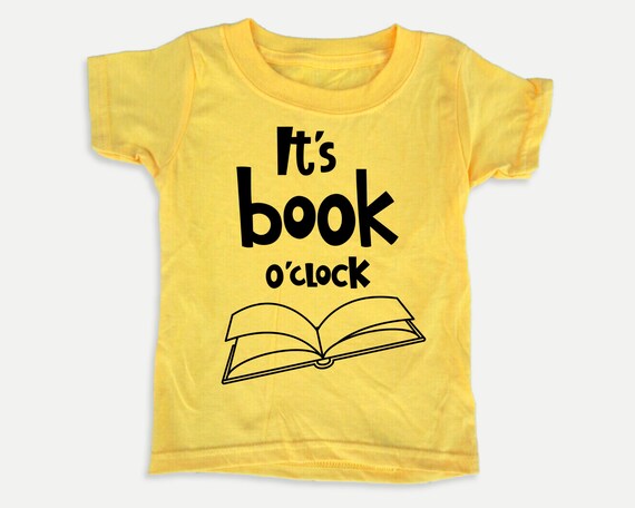 It's Book O'clock Toddler Tee, Funny Reading Books t-shirt for Toddlers, Gift for book lover kid