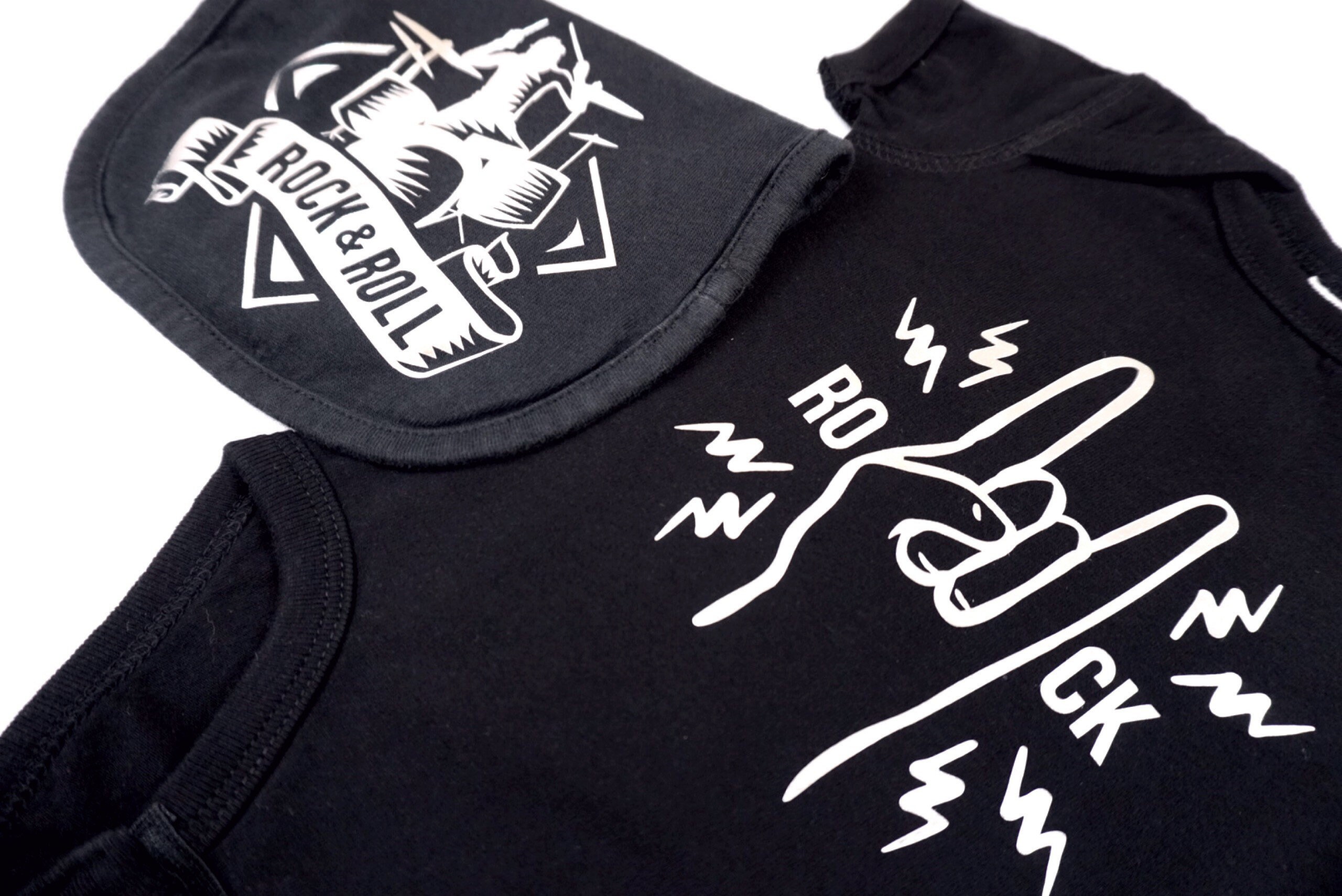 Rock and Roll Baby outfit Music bib and bodysuit set Rock Etsy