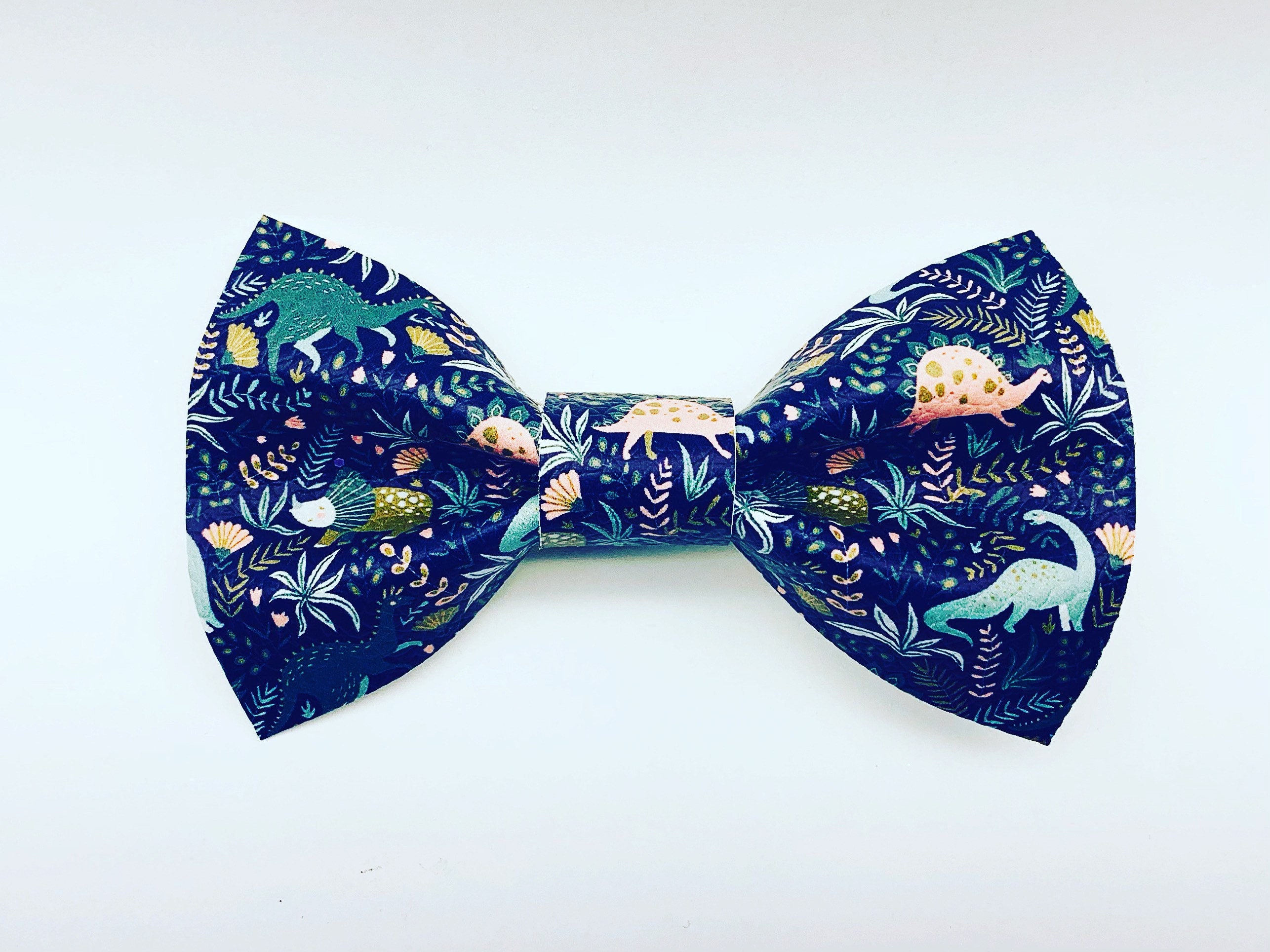 Kids Dinosaur Clip on Bow Tie Etsy