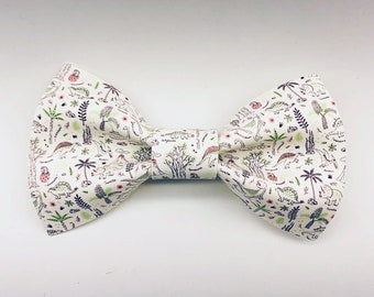 Dinosaur Faux Leather Bow Tie