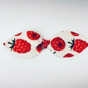 Raspberry Top Knot Hair Bow