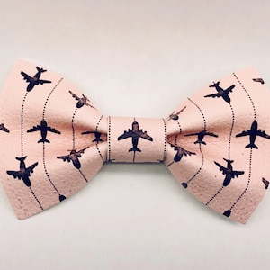Airplanes Clip on Bow Tie