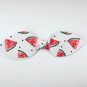 Wassermelone Haarschleife