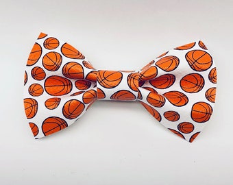 Basketball Clip on Bow Tie