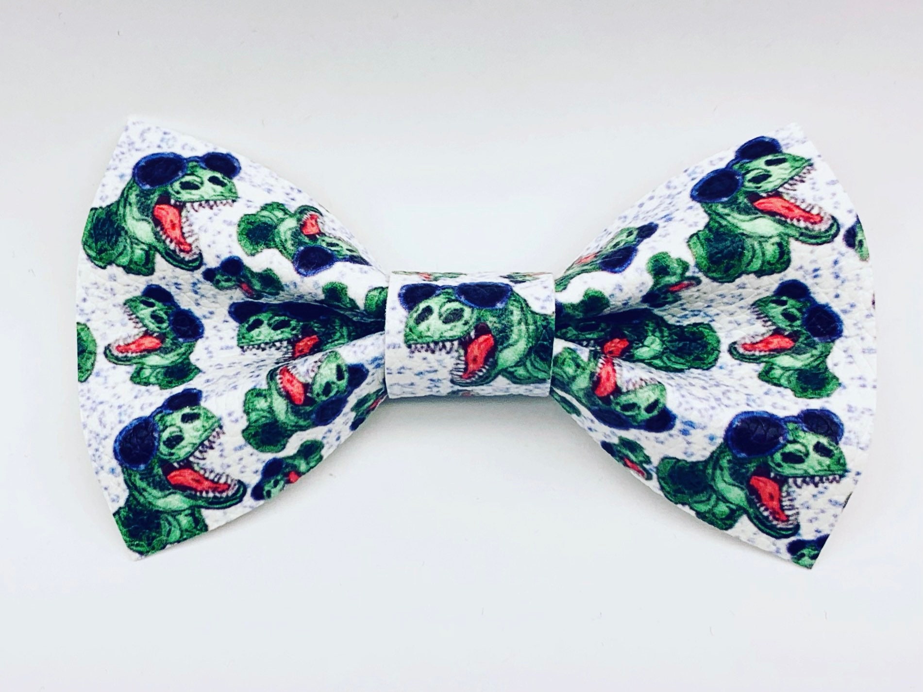 Boys Cool Dinosaur Clip on Bow Tie Etsy