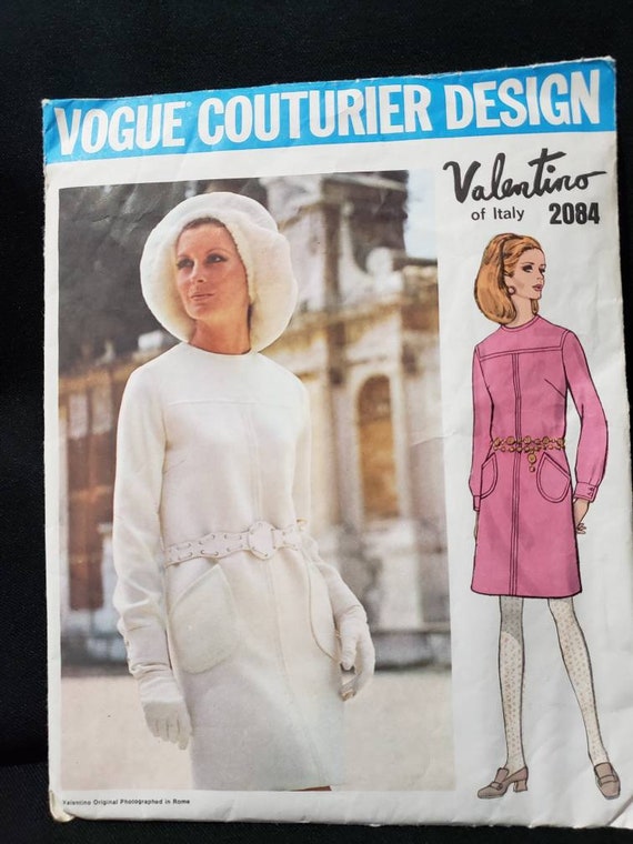 Vogue Couturier Design Pattern 84 Valentino One Piece Dress Etsy