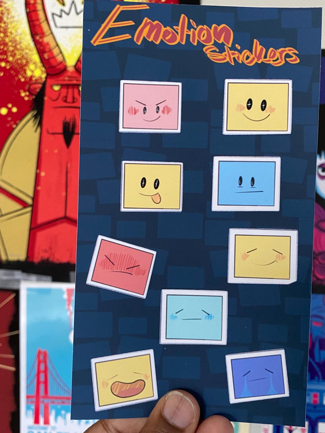 Emotions Sticker Sheet - Etsy