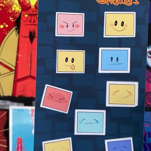 Hoja de pegatinas de emociones