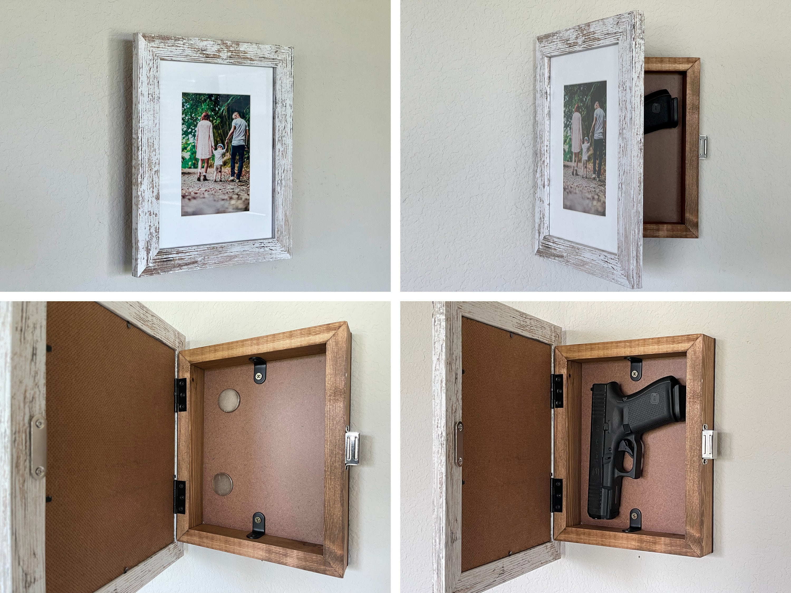 Hidden Gun Storage Picture Frame Safe Gun Concealment Etsy