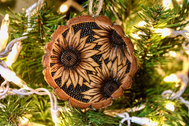 Sunflower Christmas Ornament 