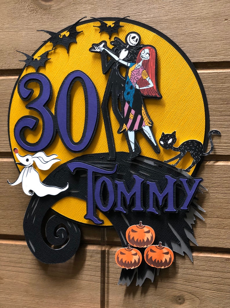 Nightmare before christmas topper cake