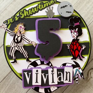 Beetlejuice Cake Topper Beetlejuice Birthday Party Decor - Etsy