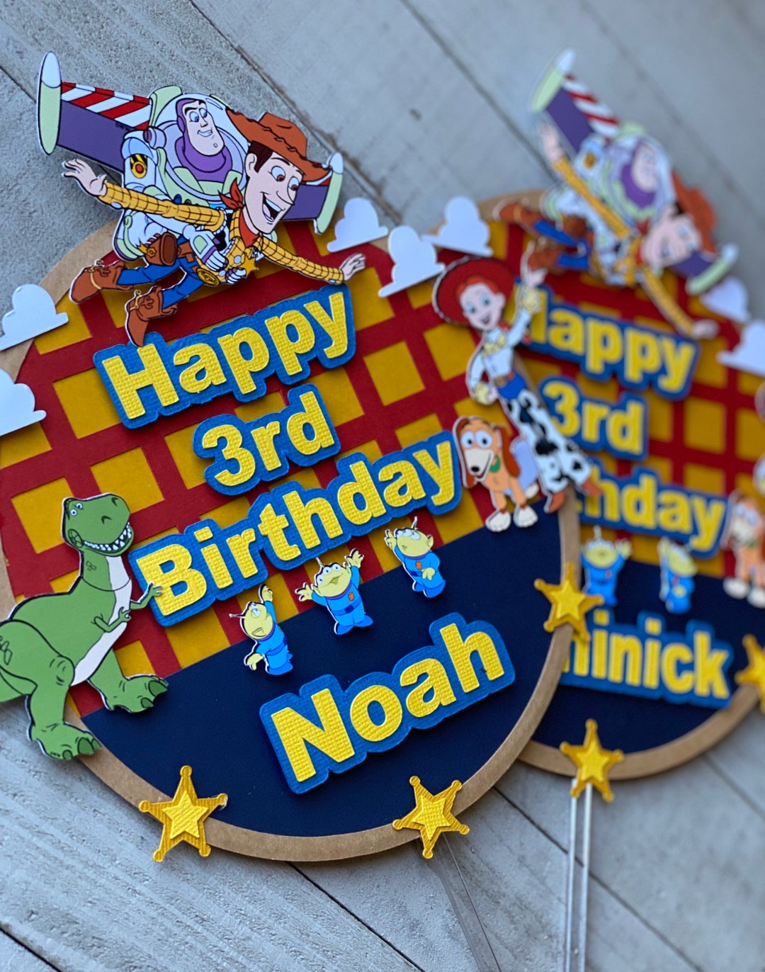 Toy Story Cake Topper, Toy Story Birthday, Custom Toy Story Cake Topper
