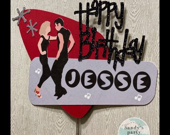 Grease Birthday Cake Topper: Custom Party Decor