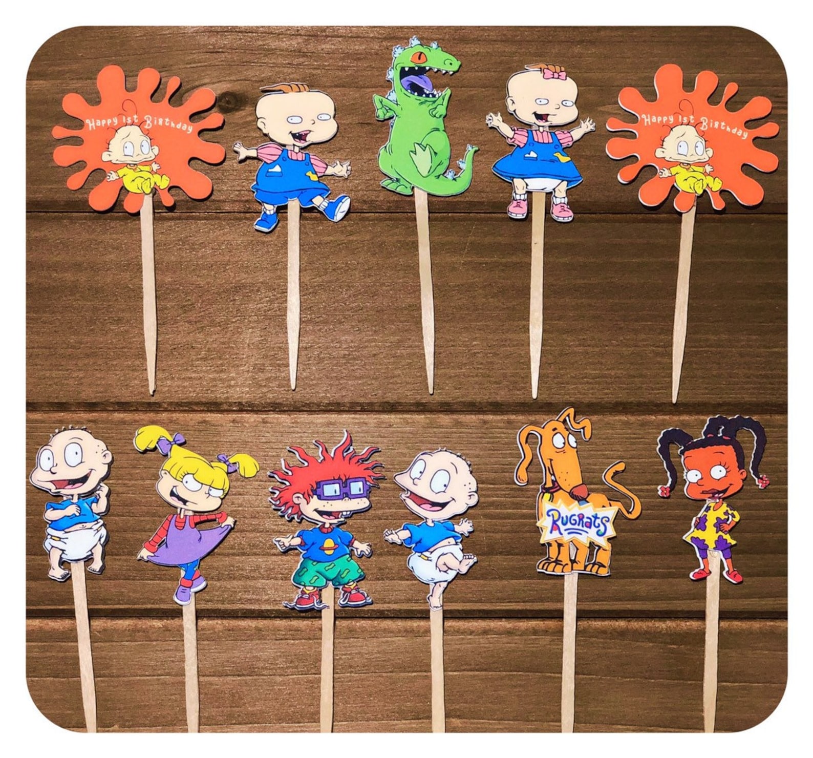 Rugrats Birthday Bannerhappy Birthday Bannerrugrats Theme - Etsy