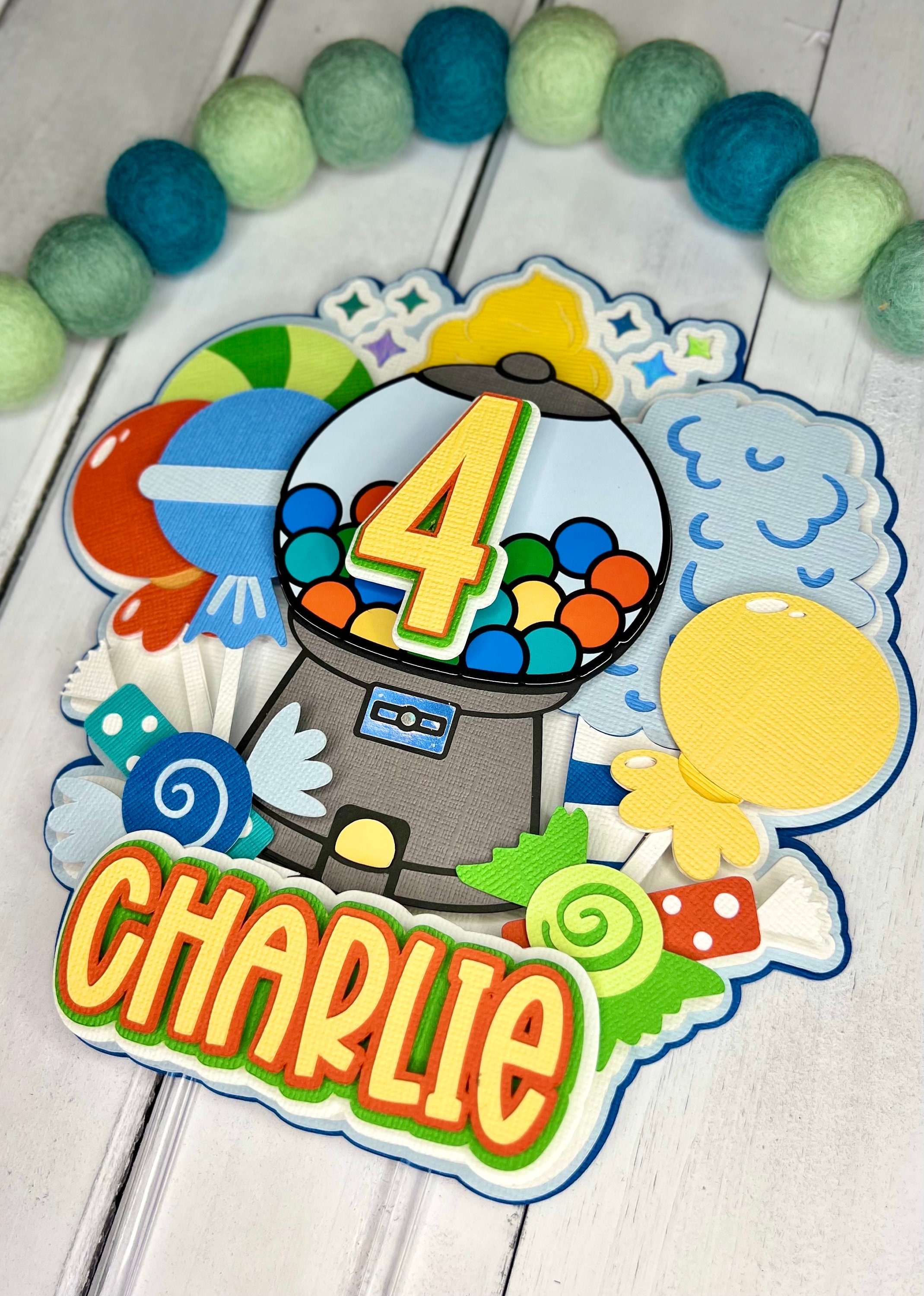 Candy Theme Cake topper
