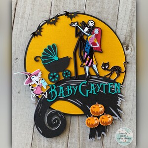 nightmare before christmas baby shower centerpieces