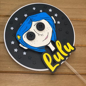 Coraline Birthday Cake Topper: Personalized Party Decor Bild 8