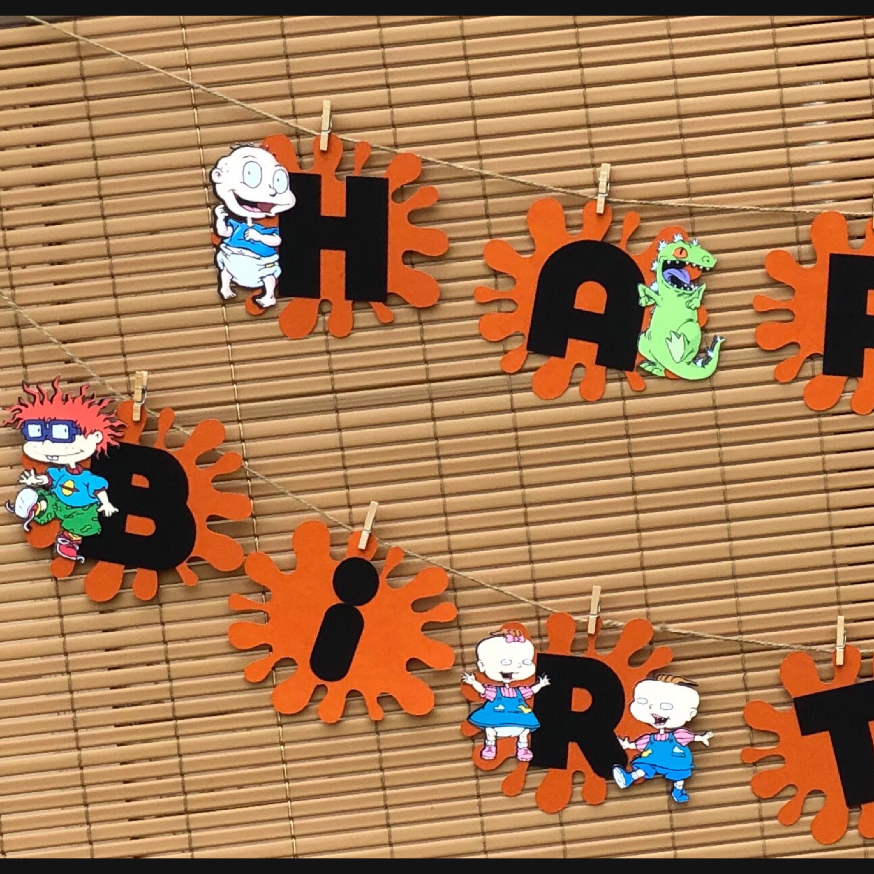 Rugrats Birthday BannerHappy Birthday BannerRugrats theme | Etsy
