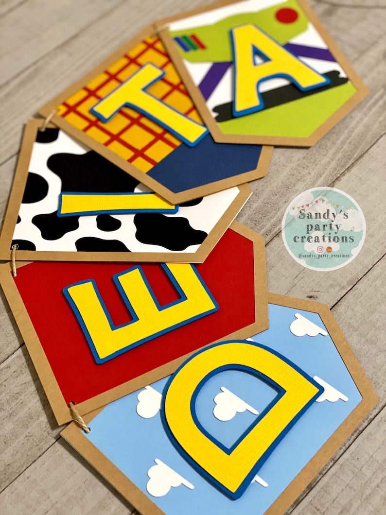 Toy Story Birthday Toy Story Custom Banner Toy Story Party Etsy