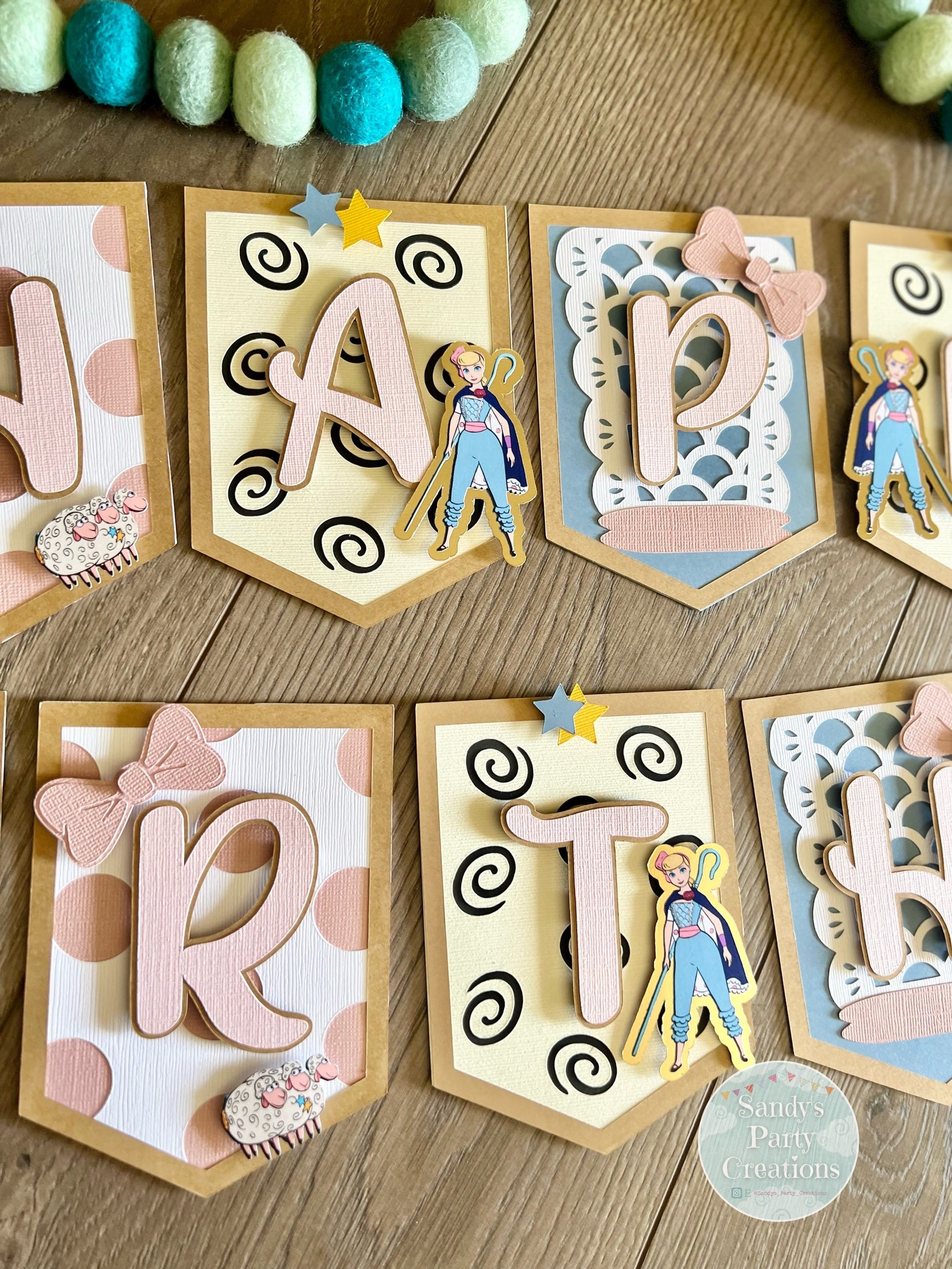 Bo Peep Banner Toy Story Birthday Toy Story Custom Banner Etsy