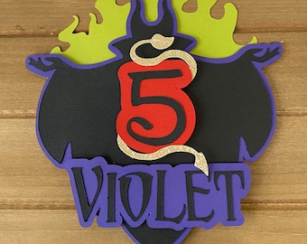 Descendants Cake Topper: Personalized Birthday Party Decor