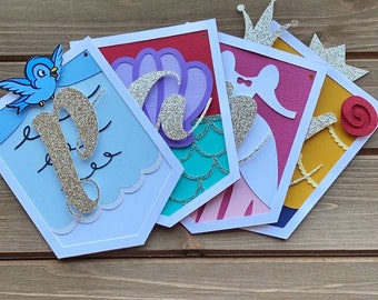 Disney Princess Inspired Name Banner, Birthday Party Decor