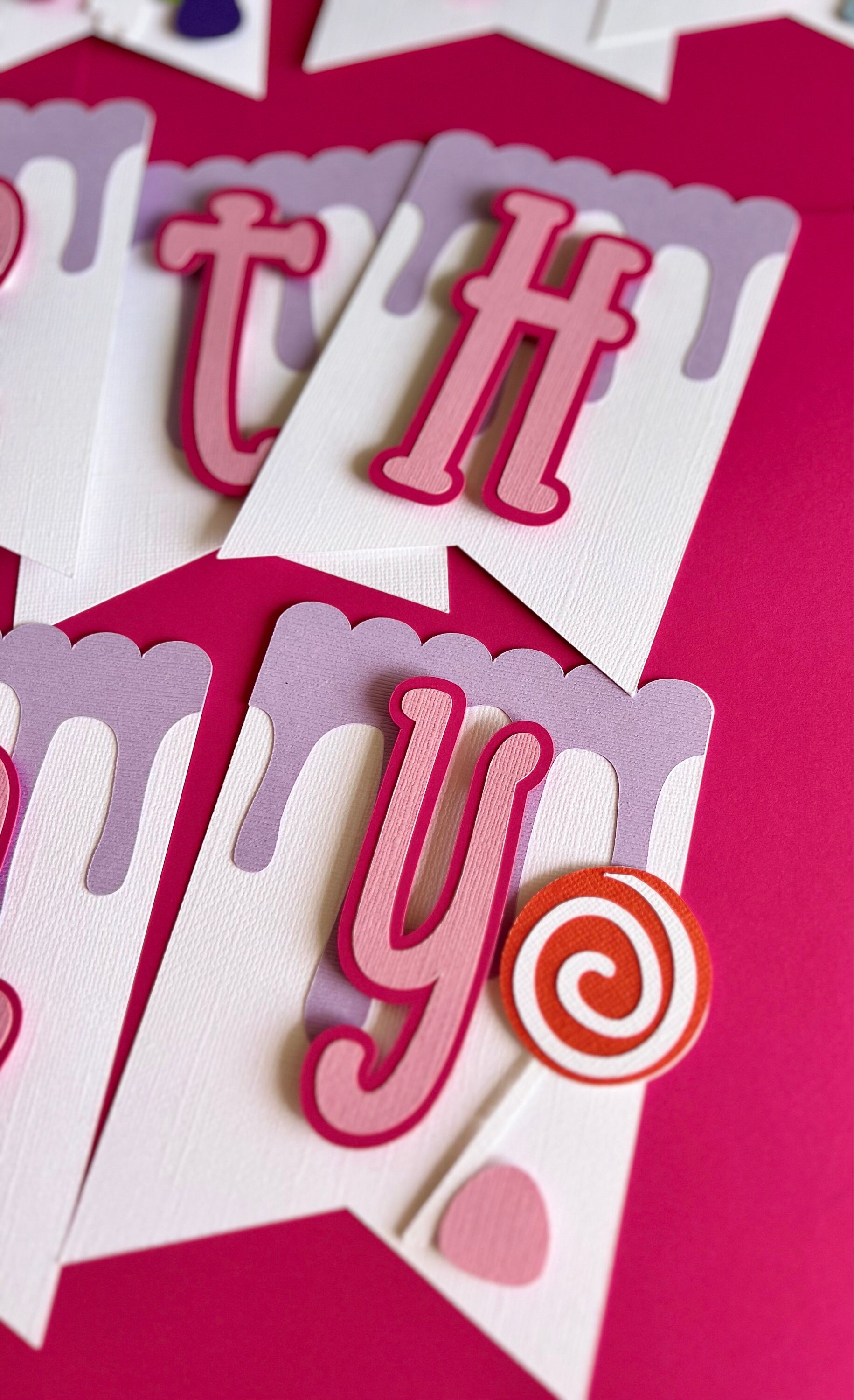Candy Theme Cake topper