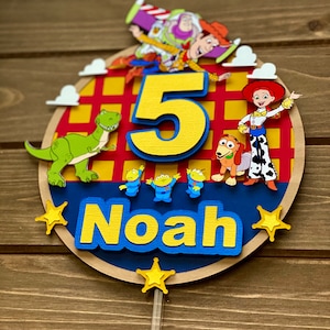 Toy Story cake topper, Toy story Birthday, Custom Toy story cake topper