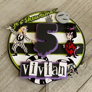 Beetlejuice Cake Topper Beetlejuice Birthday Party Decor - Etsy