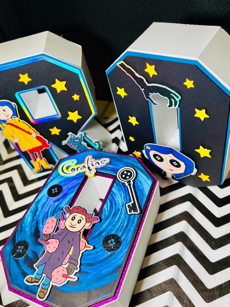 Coraline Birthday Party Decor: Cake Topper, Banner, 3D Letter image 10