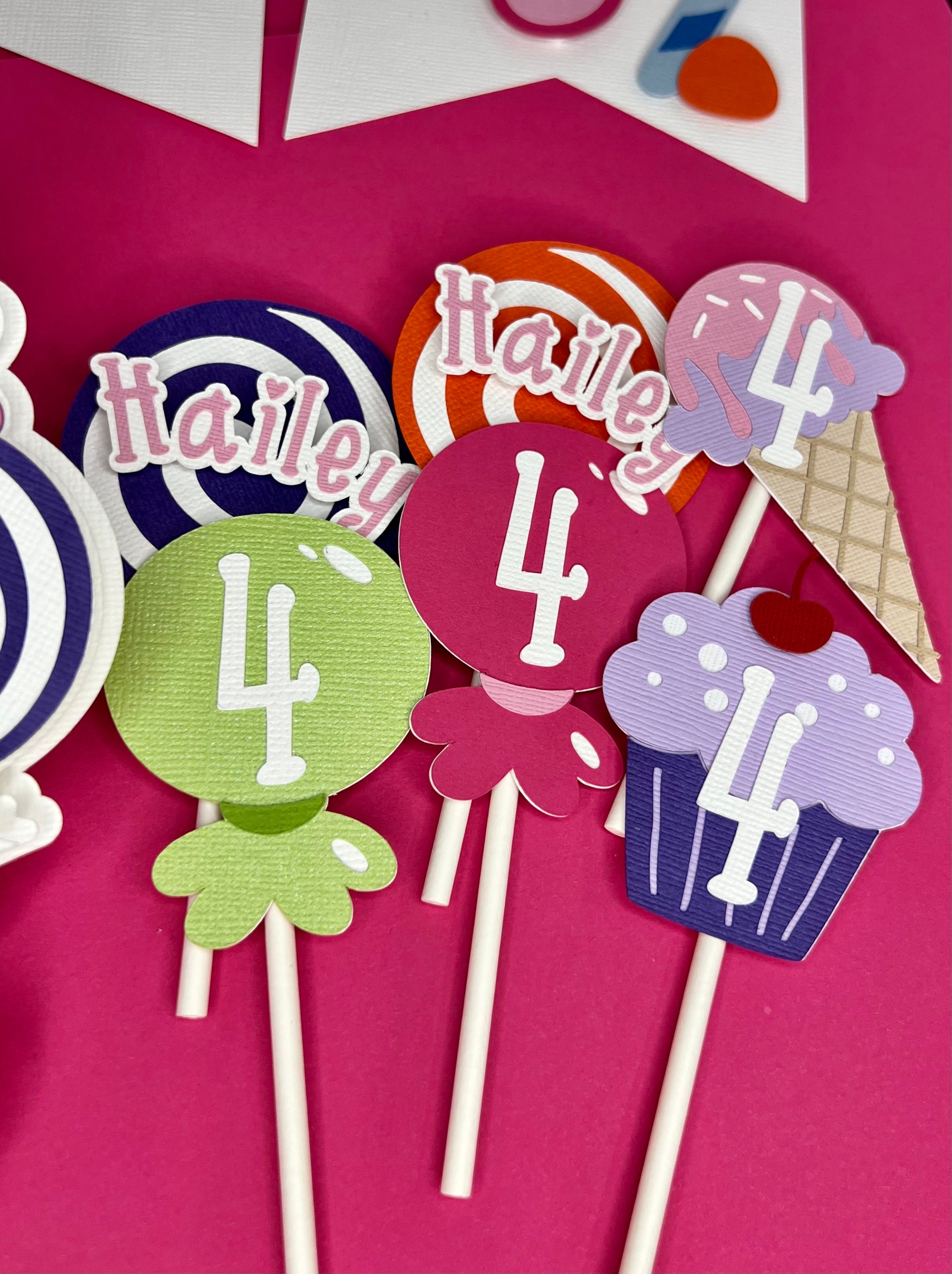 Candy Theme Cake topper