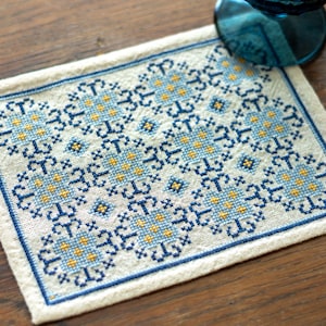 Cross Stitch Kit Placidia Floral folk embroidery easy beginner friendly