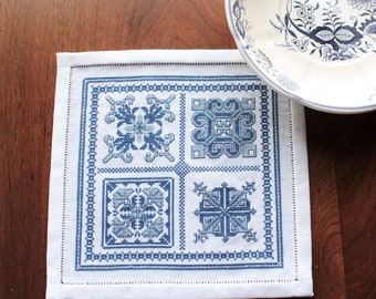 Mediterranean Sampler Cross Stitch kit by Avlea Folk Embroidery