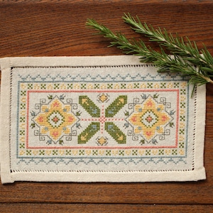 BitKit Athenian Sunflower Cross Stitch Kit from Avlea Folk Embroidery