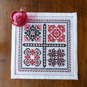 Romanian Sampler Cross Stitch Kit Folk Embroidery | Folk Pattern | Beginner