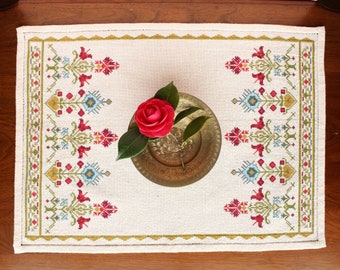 Cross Stitch Kit Evanthia table runner from Avlea Folk Embroidery