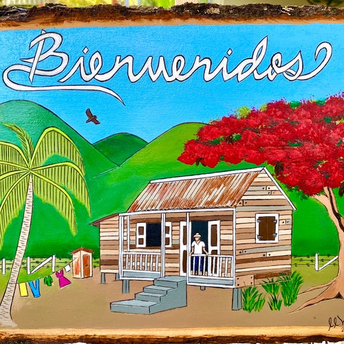 Bienvenidos shops Sign