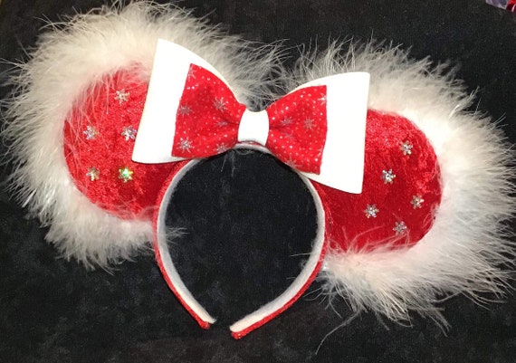 Mrs Claus Inspired Minnie Ears | Etsy