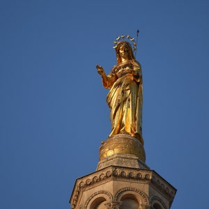 Statue of Mary, Avignon Cathedral | Medieval France Provence | Restaurant Décor | Hotel Décor | Travel Photography