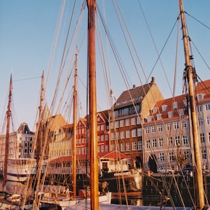 Nyhavn | Copenhagen Denmark Waterfront | Nautical Boats | Fine Art Photography | Restaurant Décor | Hotel Décor |