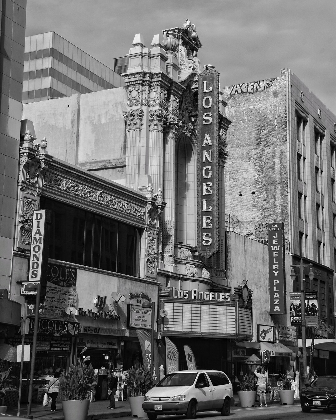 Jewelry District Downtown Los Angeles California City Street Urban