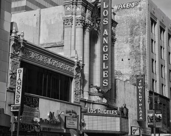 Jewelry District / Downtown Los Angeles California / City Street Urban Photography / Black & White / Fine Art Photography