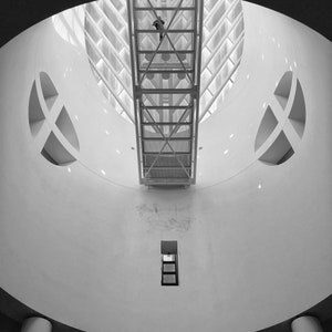 SFMOMA Brücke | Abstraktes Modern Art Museum | Schwarz & Weiß | Fine Art | Hotel Dekor | Restaurant Dekor | San Francisco