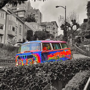 Lombard Bus | San Francisco Street | California | VW Volkswagen | City | Hotel Décor | Restaurant Décor | Fine Art Photography