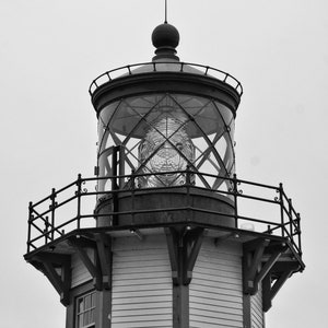 Lighthouse | Northern California Coast Mendocino | Fine Art Black & White | Travel Photography | Hotel Decor | Restaurant Decor
