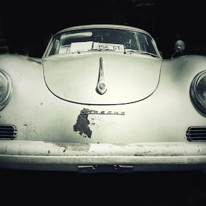 Hard Road 356 | Vintage Porsche Roadster | German Classic Sports Car | Restaurant Hotel Automotive Décor