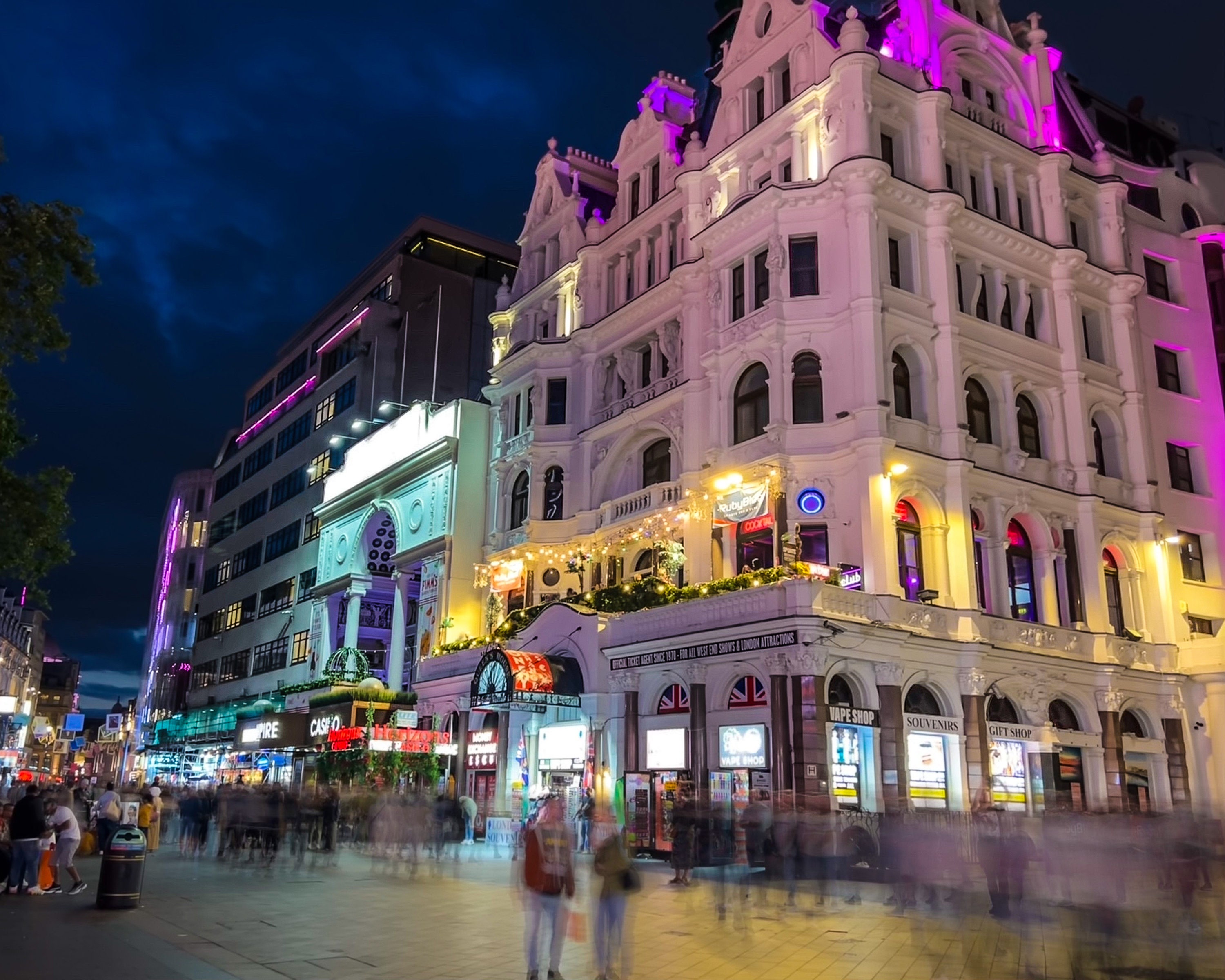 Leicester Square After Dark | London Streets West End | Britain Europe |  Hotel Dcor Restaurant Dcor | Travel Photography - Etsy